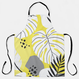 Lovely abstract seamless pattern with tropical pal apron