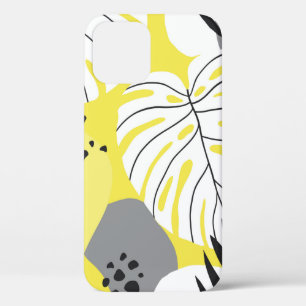 Lovely abstract seamless pattern with tropical pal iPhone 12 case