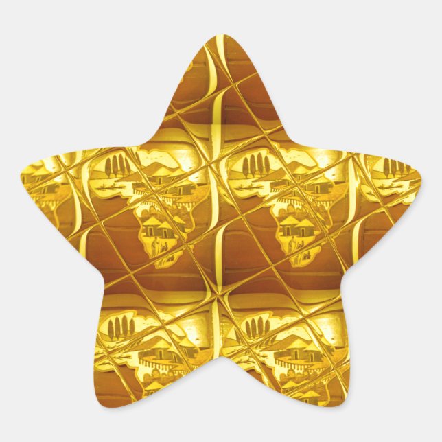 Lovely Africa Africa Maps designs Art colours.png Star Sticker (Front)