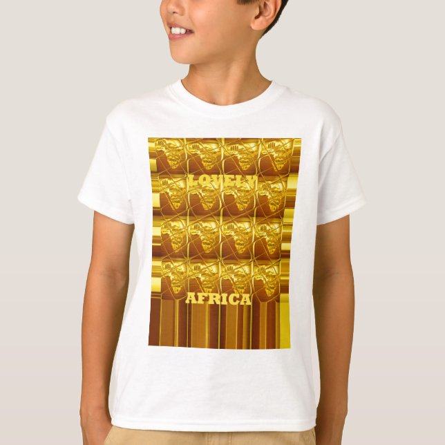 Lovely Africa Africa Maps designs Art colours.png T-Shirt (Front)