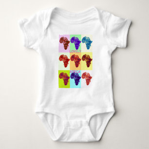 LOVELY AFRICA BABY BODYSUIT