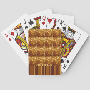 Lovely Africa: Golden Grid Map Playing Cards
