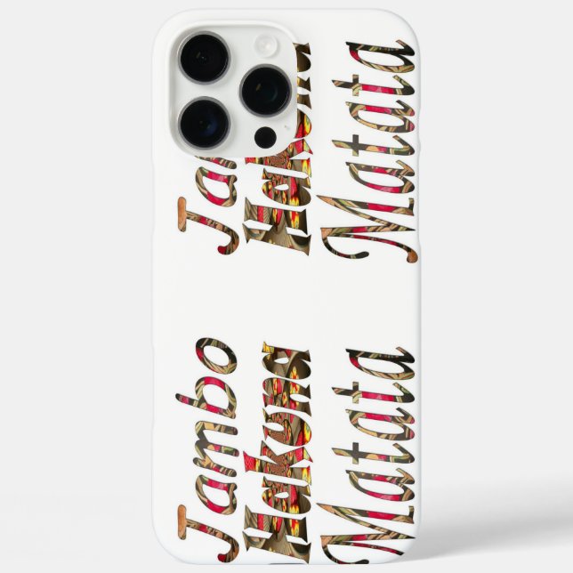 Lovely Africa Hakuna Matata Colours Case-Mate iPhone Case (Back)