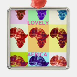 LOVELY AFRICA METAL TREE DECORATION