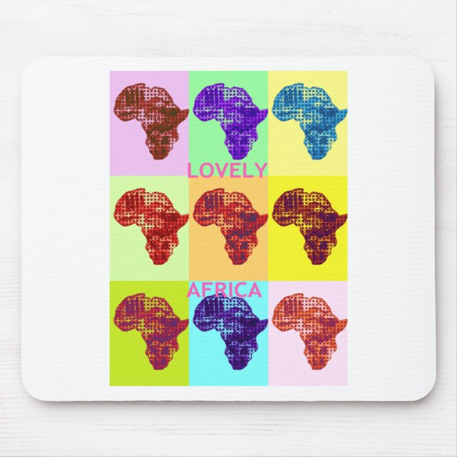 LOVELY AFRICA MOUSE MAT (Front)