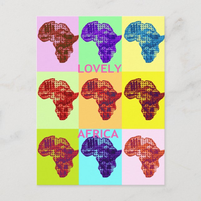 LOVELY AFRICA POSTCARD (Front)