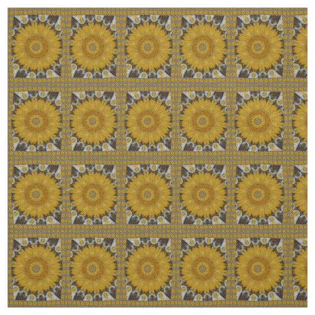 Lovely African Floral Design Art Fabric (Swatch)