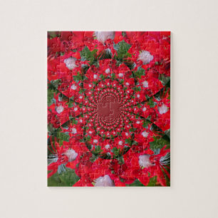 Lovely Alien Crimson Jigsaw Puzzle