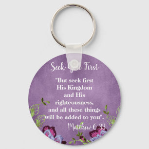 Lovely and Charming Bible Verse Key Ring