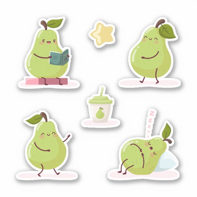 Lovely and funny set of pears (Front)
