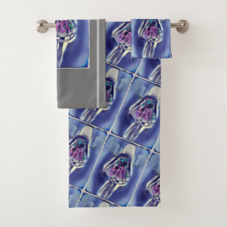 lovely angel bath towel set