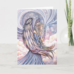 Lovely Angel Card Holiday Art by Molly Harrison