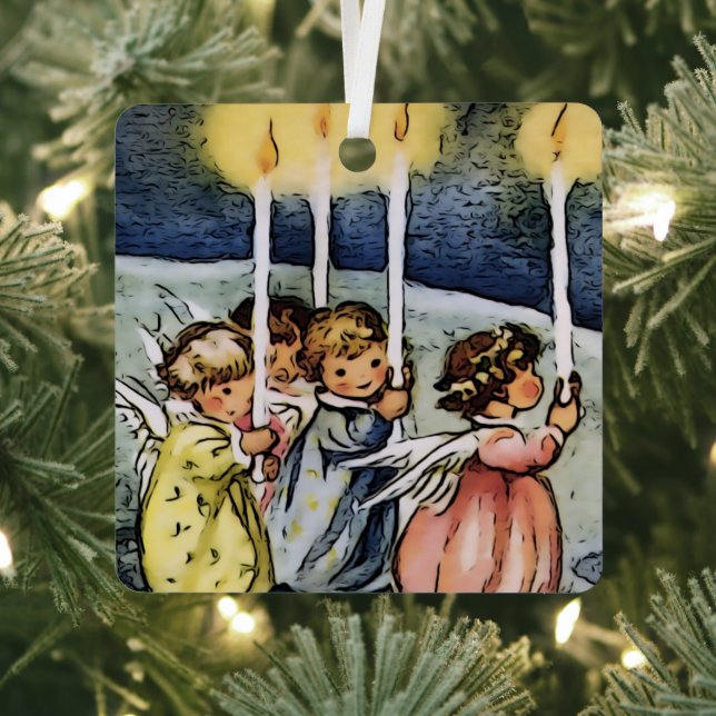 lovely angels   metal tree decoration (Insitu)