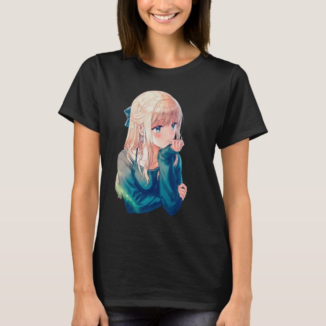 Lovely Anime Girl T-Shirt (Front)
