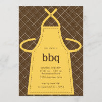 Lovely Apron Summer Party/Cooking Party Invitation