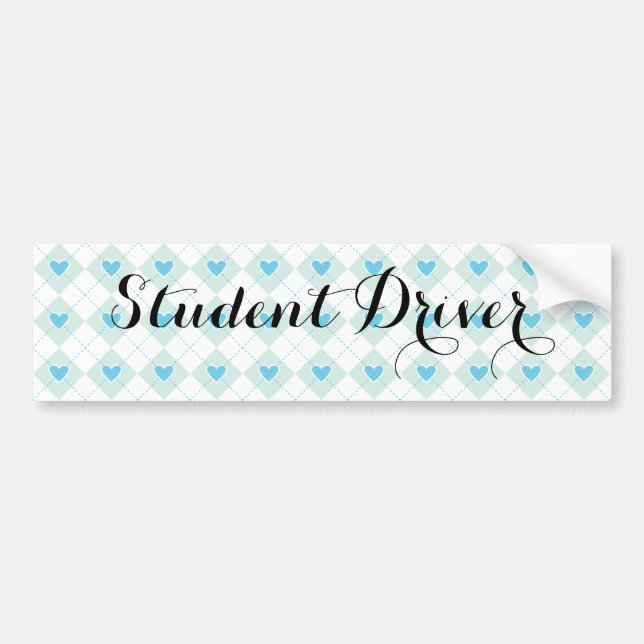 Lovely Argyle Bumper Sticker (Front)
