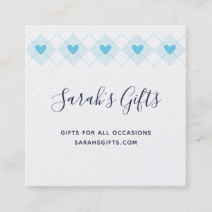 Lovely Argyle Square Business Card