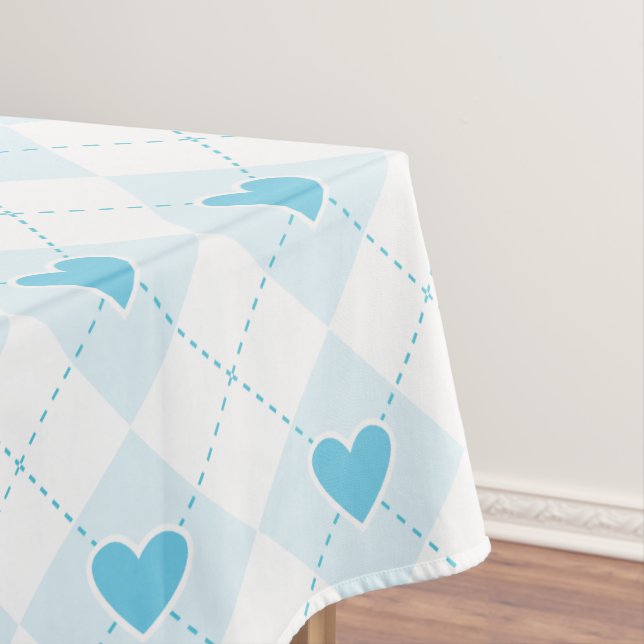 Lovely Argyle Tablecloth (In Situ)