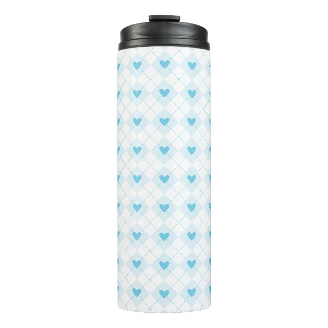 Lovely Argyle Thermal Tumbler (Front)