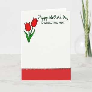Lovely Aunts Floral Day Card