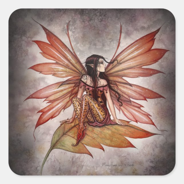 Lovely Autumn Fairy Stickers by Molly Harrison (Front)
