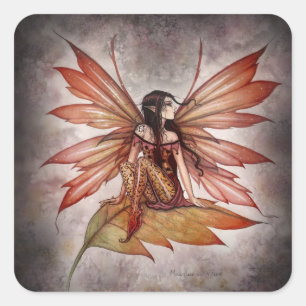 Lovely Autumn Fairy Stickers by Molly Harrison