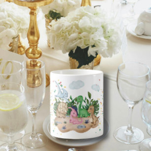 Lovely baby colourful Dinosaurs  Coffee Mug