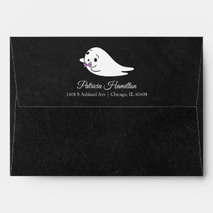 Lovely Baby Ghost Halloween Baby Shower Envelope