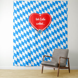 Lovely Bavaria Flag Tapestry