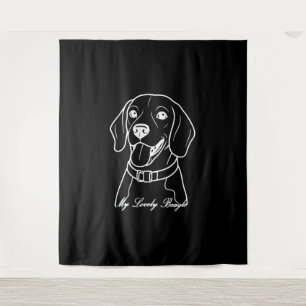 Lovely Beagle Tapestry