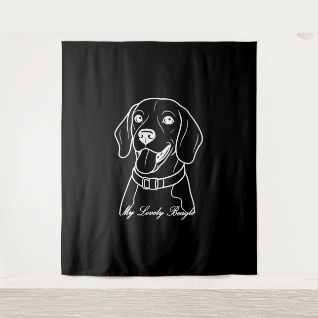 Lovely Beagle Tapestry (Front)