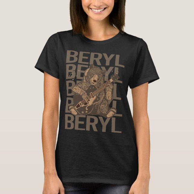 Lovely Bear - Beryl Name T-Shirt (Front)
