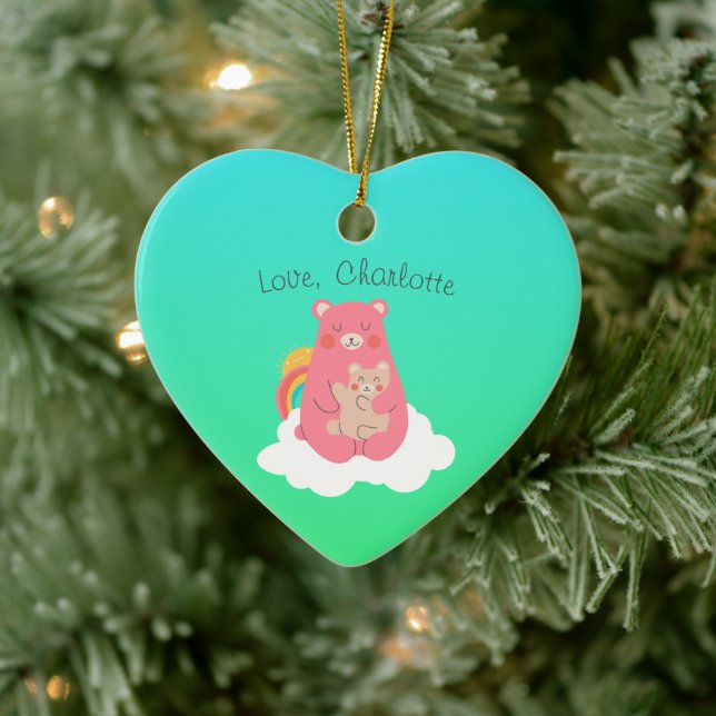 Lovely Bear Family  Ceramic Tree Decoration (Tree)