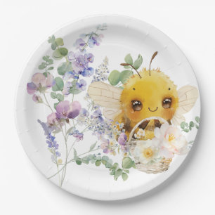 Lovely Bee 9'' Paper Plates
