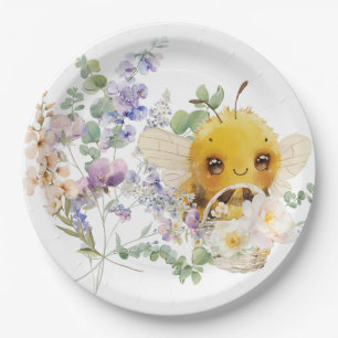 Lovely Bee 9'' Paper Plates
