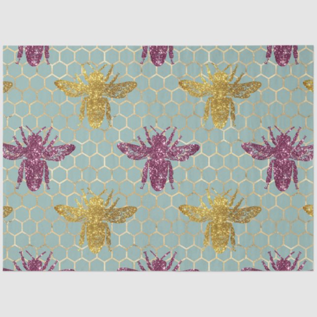 Lovely Bee Series Design 49 Tissue Paper (Front)