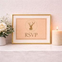 Lovely Beige Response RSVP