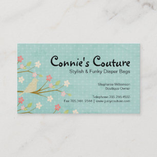 Lovely Bird and Floral Business Card