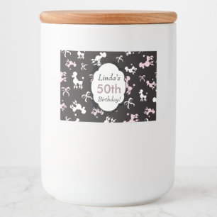Lovely Birthday poodles Food Label