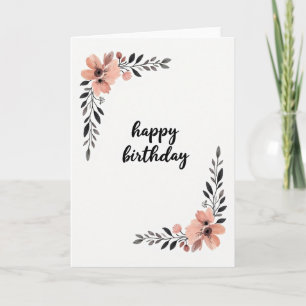Lovely Birthday Watercolor Card