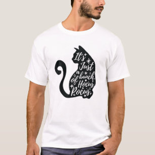 Lovely black cat with sparkling stars T-Shirt