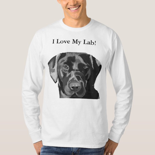 Lovely Black Labrador Men's Top (Front)
