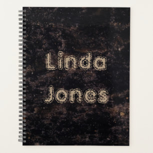 Lovely black planner
