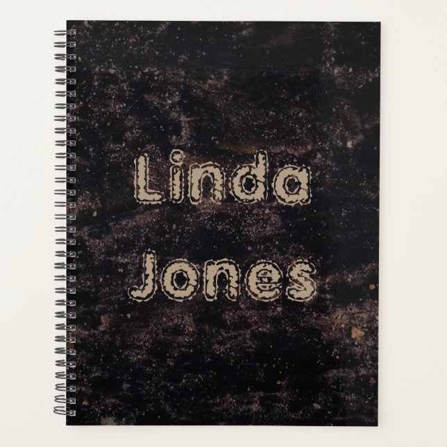 Lovely black planner (Front)