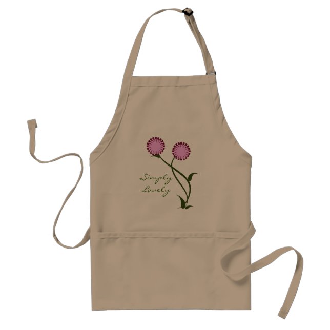 Lovely Blooms Apron, Lavender Standard Apron (Front)