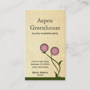 Lovely Blooms Business Card, Lavender Card