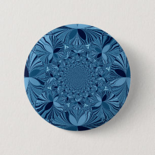 Lovely Blue 6 Cm Round Badge
