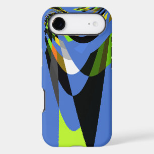 Lovely Blue African Tribal Motif Pattern Art Print