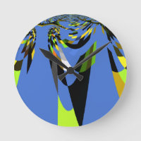 Lovely Blue African Tribal Motif Pattern Art Print