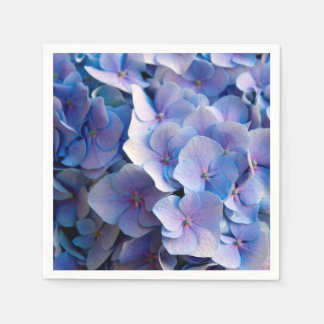 Lovely Blue Hydrangea Blossoms Napkin